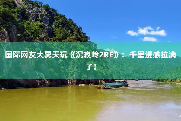 国际网友大雾天玩《沉寂岭2RE》：千里浸感拉满了！