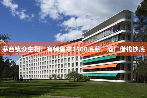 茅台镇众生相：有销售拿1500底薪，酒厂借钱抄底