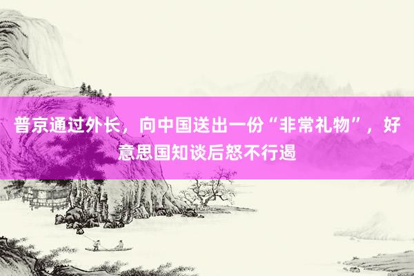 普京通过外长，向中国送出一份“非常礼物”，好意思国知谈后怒不行遏