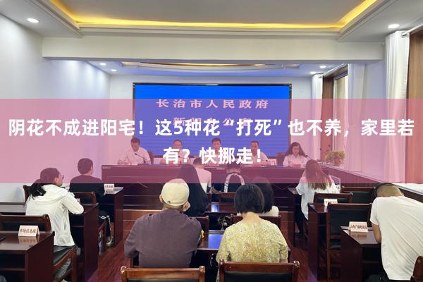阴花不成进阳宅！这5种花“打死”也不养，家里若有？快挪走！