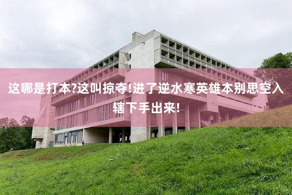 这哪是打本?这叫掠夺!进了逆水寒英雄本别思空入辖下手出来!