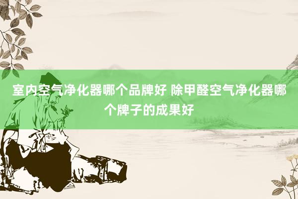 室内空气净化器哪个品牌好 除甲醛空气净化器哪个牌子的成果好